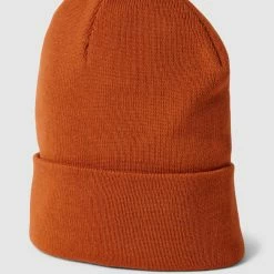 S.Oliver RED LABEL Beanie Mit Breitem Umschlag - Orange