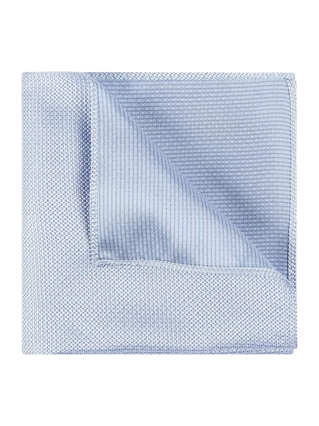 Seidenfalter Krawatte (6 Cm) Und Einstecktuch Im Set - Bleu 2 Seidenfalter Krawatte (6 Cm) Und Einstecktuch Im Set - Bleu – Bild 2