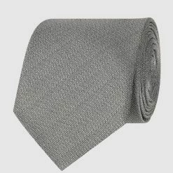 Willen Krawatte Und Einstecktuch Im Set - Mittelgrau