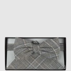 DIGEL Fliege Und Einstecktuch Im Set - Mittelgrau