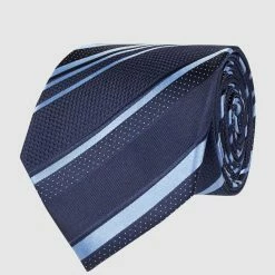 Eterna Krawatte Aus Reiner Seide (7,5 Cm) - Hellblau Meliert