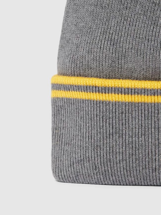 Esprit Beanie Mit Woll-Anteil Und Label-Stitching - Mittelgrau 2 Esprit Beanie Mit Woll-Anteil Und Label-Stitching - Mittelgrau – Bild 2
