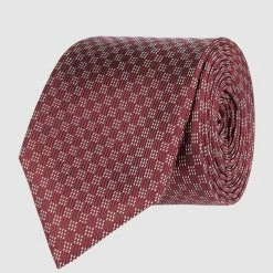 Blick Krawatte Aus Seide (6,5 Cm) - Bordeaux Rot