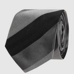 Eterna Krawatte Aus Reiner Seide (6 Cm) - Schwarz