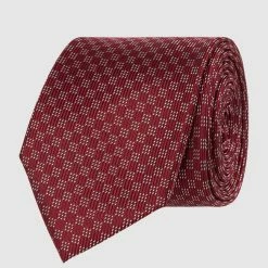 Blick Krawatte Aus Seide (6,5 Cm) - Rot