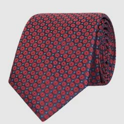 Willen Krawatte Aus Seide (7 Cm) - Rot