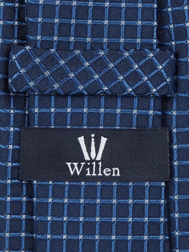 Willen Krawatte Aus Seide (7 Cm) - Blau 2 Willen Krawatte Aus Seide (7 Cm) - Blau – Bild 2