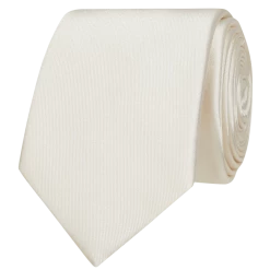 Willen Krawatte Aus Reiner Seide (6 Cm) - Ecru