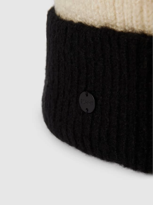 Esprit Beanie Mit Colour-Blocking-Design - Schwarz 2 Esprit Beanie Mit Colour-Blocking-Design - Schwarz – Bild 2