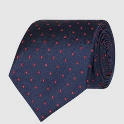 Eterna Krawatte Aus Reiner Seide (7,5 Cm) - Hellblau Meliert