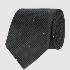 CK Calvin Klein Krawatte Aus Seide (6,5 Cm) - Schwarz