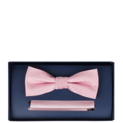 Willen Fliege Und Einstecktuch Im Set - Altrosa