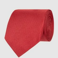 Eterna Krawatte Aus Reiner Seide (7,5 Cm) - Rot