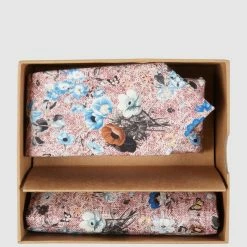 Seidenfalter Krawatte (6 Cm) Und Einstecktuch Im Set - Altrosa