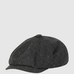 Chillouts Schiebermütze In Melange-Optik Modell 'Roger' - Dunkelgrau Meliert