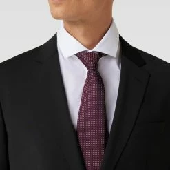 BOSS Krawatte Mit Allover-Muster (7,5 Cm) - Bordeaux Rot