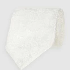 Profuomo Krawatte Aus Reiner Seide (7,5 Cm) - Offwhite