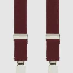 Willen Hosenträger Und Fliege Im Set - Bordeaux Rot
