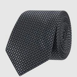 Willen Krawatte Und Einstecktuch Im Set - Schwarz