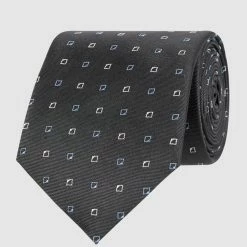 CK Calvin Klein Krawatte Aus Seide (6 Cm) - Schwarz