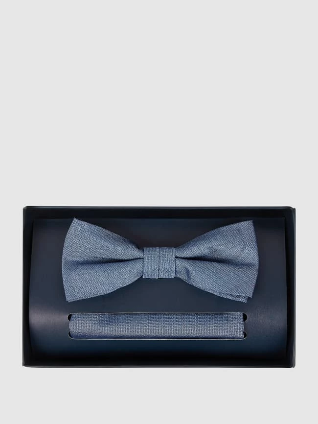 Willen Fliege Und Einstecktuch Im Set - Blau 1 Willen Fliege Und Einstecktuch Im Set - Blau