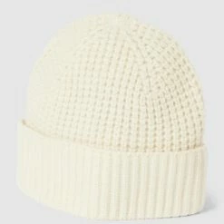 S.Oliver RED LABEL Mütze Aus Wolle Mit Strukturmuster - Ecru