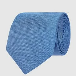 Eterna Krawatte Aus Reiner Seide (7,5 Cm) - Hellblau