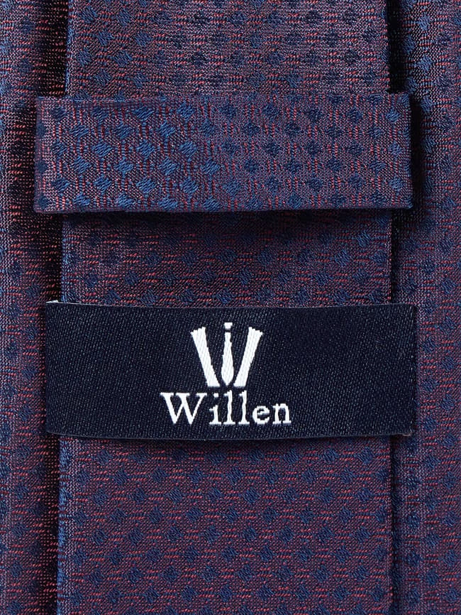 Willen Krawatte Aus Seide (6,5 Cm) - Bordeaux Rot 2 Willen Krawatte Aus Seide (6,5 Cm) - Bordeaux Rot – Bild 2