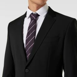 BOSS Seidenkrawatte Mit Streifenmuster - Lila