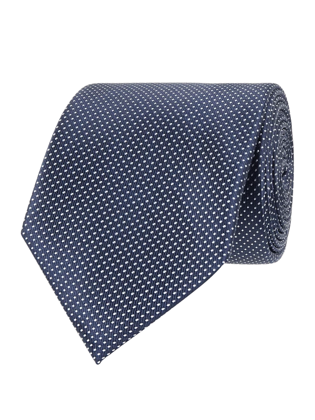 Christian Berg Men Krawatte Aus Seide (7cm) - Marineblau 1 Christian Berg Men Krawatte Aus Seide (7cm) - Marineblau