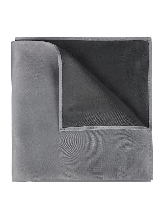 Willen Krawatte Und Einstecktuch Im Set - Mittelgrau 2 Willen Krawatte Und Einstecktuch Im Set - Mittelgrau – Bild 2