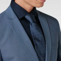 BOSS Krawatte Mit Allover-Muster (7,5 Cm) - Blau