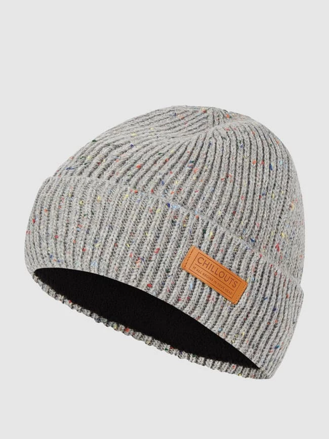 Chillouts Mütze Mit Fleecefutter Modell 'Brody' - Mittelgrau Meliert 1 Chillouts Mütze Mit Fleecefutter Modell 'Brody' - Mittelgrau Meliert