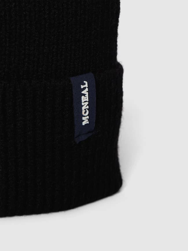 MCNEAL Beanie Mit Label-Detail - Schwarz 2 MCNEAL Beanie Mit Label-Detail - Schwarz – Bild 2