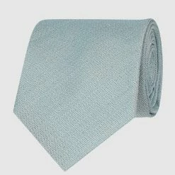 Willen Krawatte Und Einstecktuch Im Set - Lindgrün