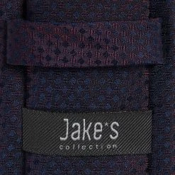Alternative view of Jake*s Krawatte Aus Seide (6,5 Cm) - Bordeaux Rot