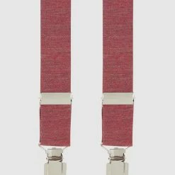 Willen Hosenträger Und Fliege Im Set - Rot